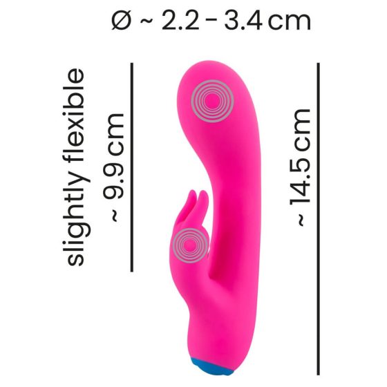 You2Toys bunt. - battery operated, waterproof vibrator with stirrup (pink)
