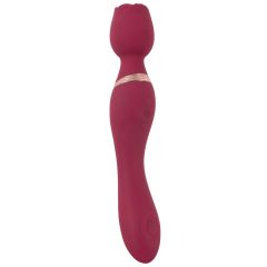 You2Toys Rosenrot - rechargeable rose massage vibrator (red)