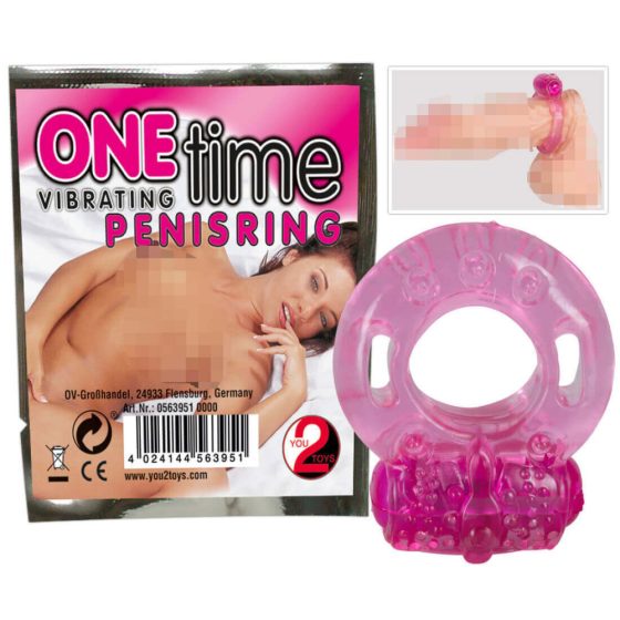 You2Toys - Single vibrating penis ring (pink)