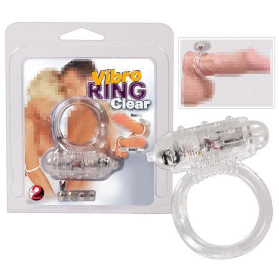 You2Toys - Pure silicone vibrating penis ring - translucent