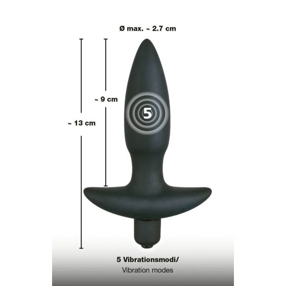 Black Velvet vibrating cone - small