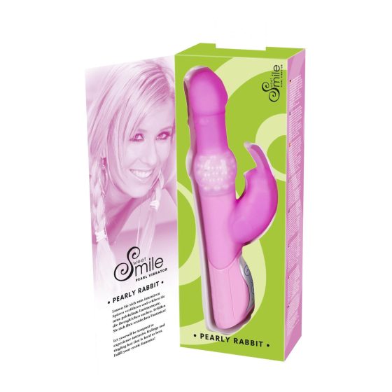 SMILE Pearly Rabbit - pearl vibrator (pink)