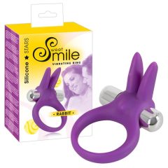 SMILE Rabbit - vibrating penis ring (purple)