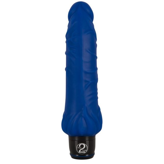 Lotus - large vibrator with tongues (blue)