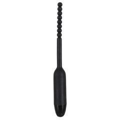   You2Toys - Pearl Dilator - black, spherical, silicone urethral vibrator (8mm)