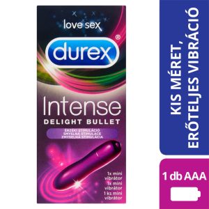 Durex Intense Delight Bullet - mini rod vibrator (purple)