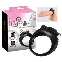 SMILE Stayer - vibrating penis ring (black)