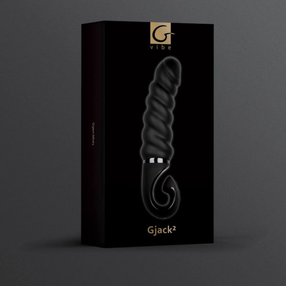 Gvibe G-jack 2-battery waterproof silicone vibrator (black)