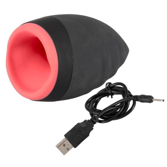 SMILE Warming masturbator - rechargeable mouth warmer for men