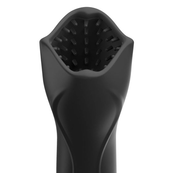 PDX Elite Roto-Teazer - waterproof rotating acorn vibrator (black)