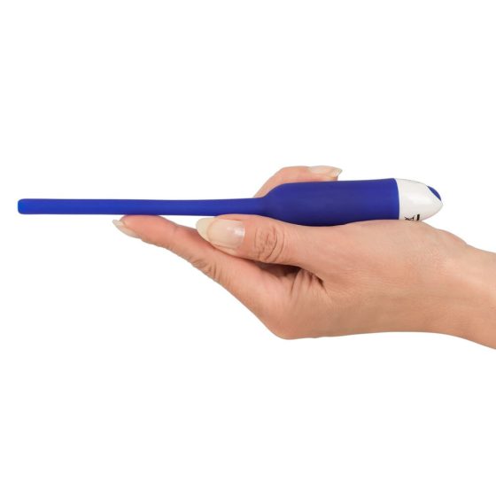 You2Toys - DILATOR - hollow silicone urethral vibrator - blue (7mm)