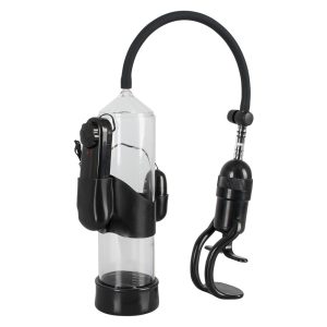 Mister Boner Vibrating - vibrating penis pump (translucent-black)