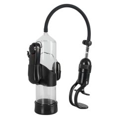   Mister Boner Vibrating - vibrating penis pump (translucent-black)