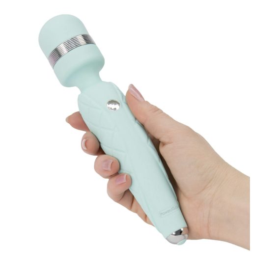 Pillow Talk Cheeky Wand - rechargeable massager vibrator (turquoise)