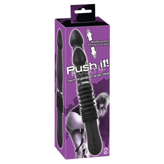 You2Toys - Push it - Battery operated pusher vibrator (black)