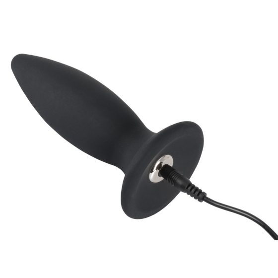 Black Velvet M - Rechargeable Intermediate Anal Vibrator - Normal (Black)