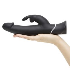   Happyrabbit Realistic - waterproof, rechargeable vibrator with wand (black)
