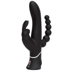   Happyrabbit Triple - Rechargeable clitoral and anal vibrator (black)