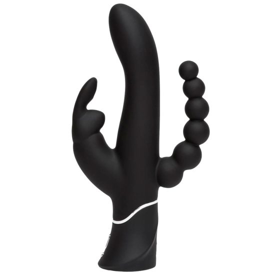 Happyrabbit Triple - Rechargeable clitoral and anal vibrator (black)