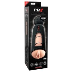   PDX Elite Mega Milker - vibrating penis head pussy masturbator (black)