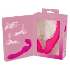 Double2Teaser - Strapless attachable vibrator (pink)