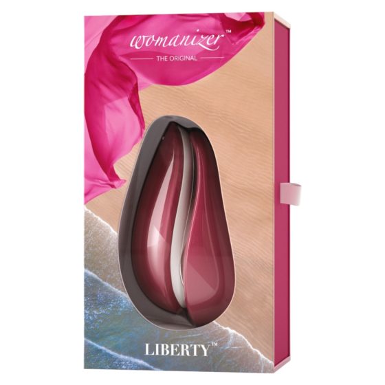 Womanizer Liberty - waterproof, battery operated clitoral stimulator (red)