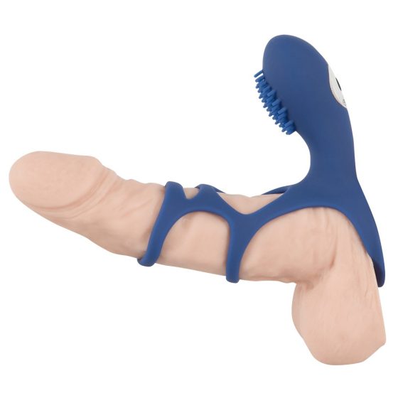 SMILE Couple - rechargeable vibrating penis cuff (blue)