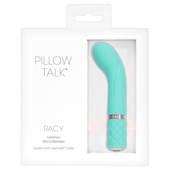 Pillow Talk Racy - rechargeable, narrow G-spot vibrator (turquoise)