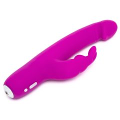   Happyrabbit Realistic Slim - waterproof, rechargeable vibrator with wand (purple)