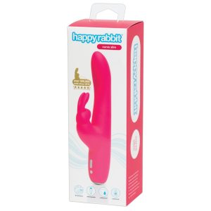 Happyrabbit Curve Slim - waterproof, rechargeable vibrator with wand (pink)