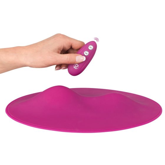 VibePad - Rechargeable, 2-motor, radio-controlled pillow vibrator (purple)