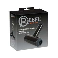  Rebel - rechargeable, up and down, vibrating masturbator (black)