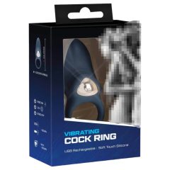   You2Toys - Cock Ring - battery operated vibrating penis ring (blue)