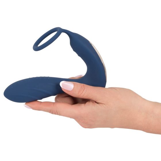 You2Toys - Prostate Plug - Rechargeable, radio controlled anal vibrator with penis ring (blue)