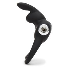   Happyrabbit Cock - waterproof, rechargeable penis and testicle ring (black)