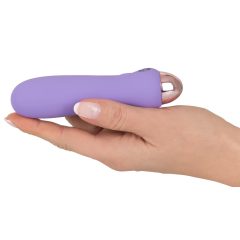   Cuties Mini Purple - rechargeable silicone rod vibrator (purple)