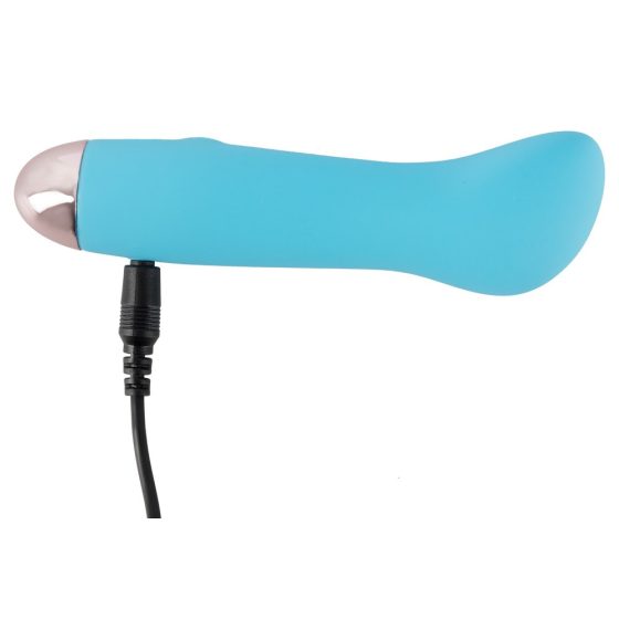 Cuties Mini Blue - Rechargeable, G-spot vibrator (turquoise)