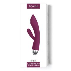   Svakom Trysta - waterproof vibrator with moving balls and spikes (viola)