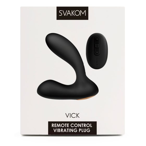 Svakom Vick - waterproof prostate and G-spot vibrator (black)