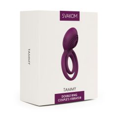   Svakom Tammy - battery operated vibrating testicle and penis ring (purple)