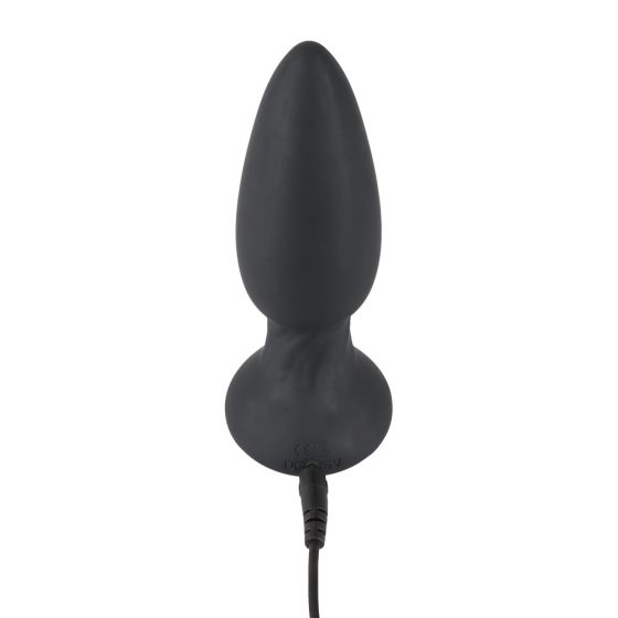 Black Velvet - Rechargeable, radio controlled, rotating beaded anal vibrator (black)