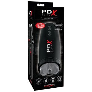 PDX Elite Moto Bator 2 - suction, up and down, vibrating pussy masturbator (black)