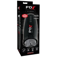   PDX Elite Moto Bator 2 - suction, up and down, vibrating pussy masturbator (black)