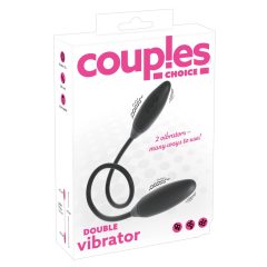 Couples Choice - Rechargeable double vibrator (black)