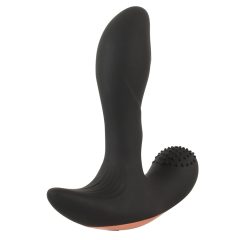 Rebel - rechargeable anal vibrator with radio heater (black)