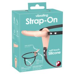   You2Toys - Strap-On - rechargeable strap-on vibrator (natural)