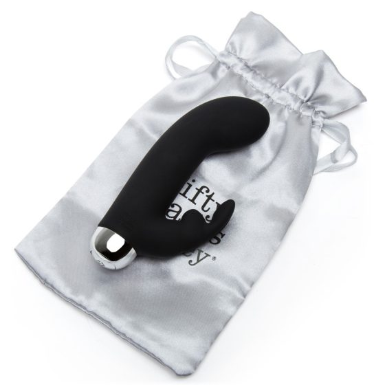 Fifty Shades of Grey Mini Greedy Girl - Rechargeable Vibrator with Spike Arm (Black)