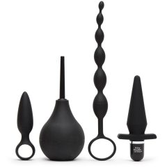   Fifty shades of grey - Take it slow - beginner anal set (4 pieces) - black