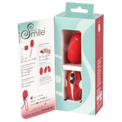 SMILE Love Ball - rechargeable radio vibrating egg (red)