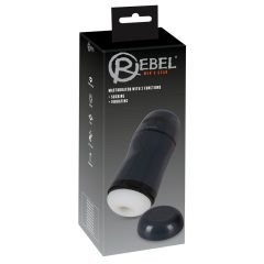 Rebel - 2in1 suction vibrating masturbator (black)